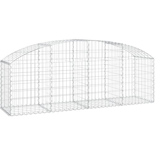  Gabionska ko&amp;scaron;ara s lukom 200x50x60/80 cm pocinčano željezo Slike