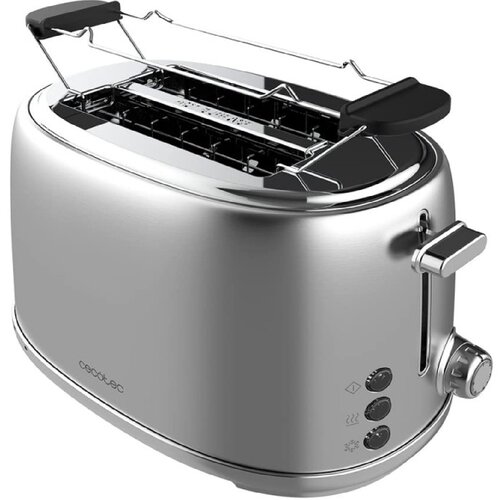 Cecotec 03206 - Toast&Taste 1000 Retro dvojni pokončni opekač kruha iz nerjavečega jekla, (22118717) Cene