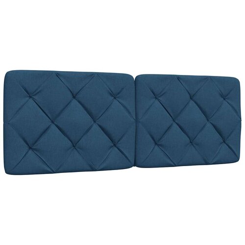  Krevet s madracem plavi 140x200 cm od tkanine Slike