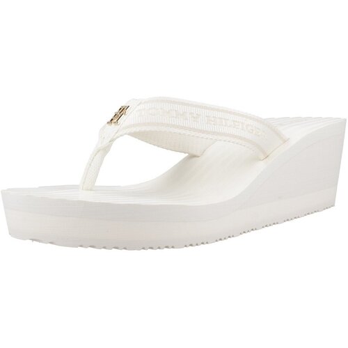 Tommy Hilfiger Sandali & Odprti čevlji STRIPIES WEDGE BEACH SAN Bela Cene