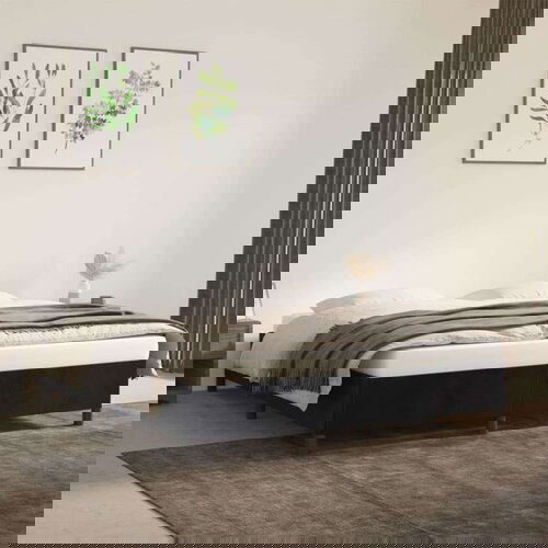  Posteljni okvir črna 160x200 cm žamet, (20726502) Slike