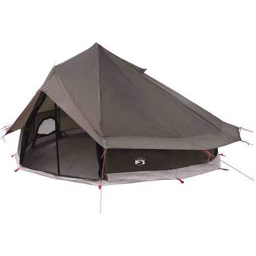 vidaXL Tipi šotor Rjava siva 700 x 700 x 395 cm Poliester in jeklo, (5000309368) Cene