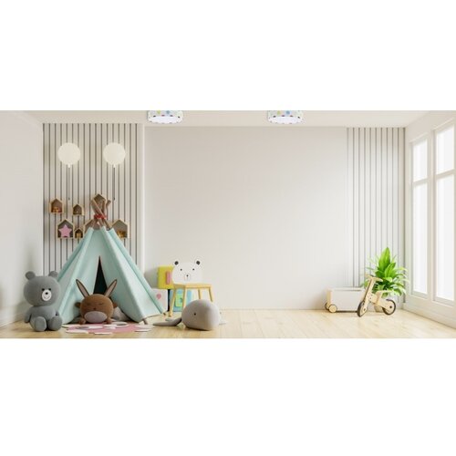  Prigu&amp;scaron;iva LED lampa GALAXY KIDS LED/24W/230V sa &amp;scaron;arenim tačkicama + daljinski upravljač Slike