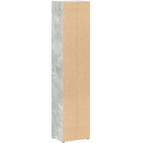  Ormarići za CD-ove 2 kom siva boja betona 21x16x93,5 cm iverica Slike
