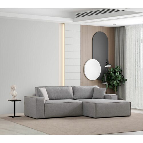 Atelier Del Sofa Pırlo corner right - light grey Lıght grey corner sofa-bed Slike