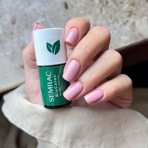 Semilac UV Hybrid BioColor gel lak za nohte z uporabo UV/LED lučke odtenek 7 ml Slike