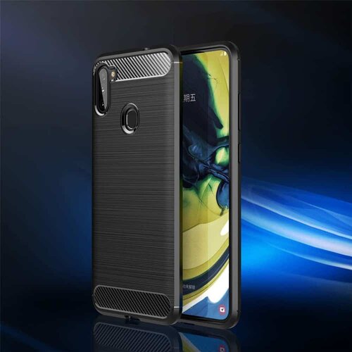 Carbon case fleksibilna maskica za Samsung Galaxy A11 / M11 Slike