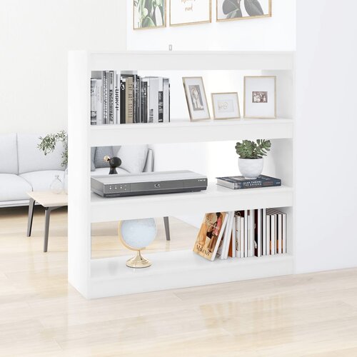 Furnova Knjižna omara/pregrada bela 100x30x103 cm, (21933313) Cene
