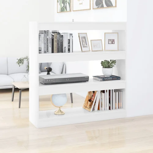 Furnova Knjižna omara/pregrada bela 100x30x103 cm, (21933313)