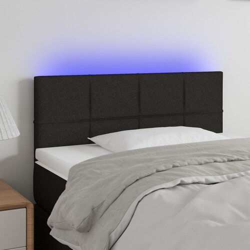  LED uzglavlje crno 100x5x78/88 cm od tkanine Cijene
