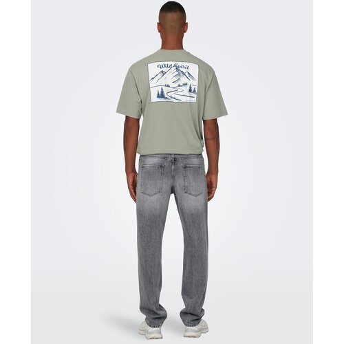 Only &amp;amp; Sons Kavbojke &amp;#039;Edge&amp;#039; siv denim Slike