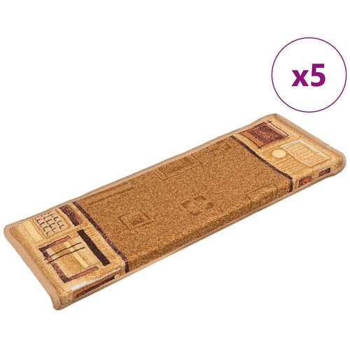  Otirači za stepenice samoljepljivi 5 kom 65x21x4 cm bež Cijene