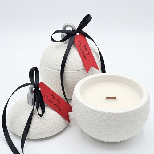  Sveča Christmas Bauble Classic - Bela / Srebrna / Zimsko Čudo KP41665 Slike