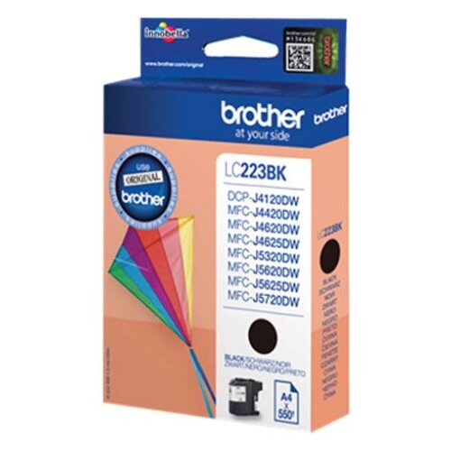  Originalna črna kartu&amp;scaron;a Brother Lc223 - Lc223Bkbp [Ml-11.8][Pag-550], (21734944) Slike