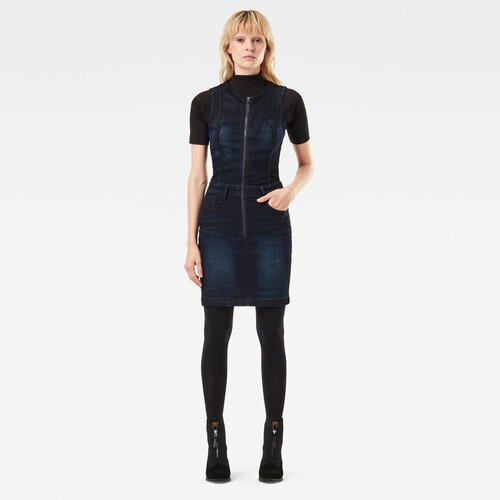 G-star Dress - Lynn Type 30 Dress Navy Blue Slike