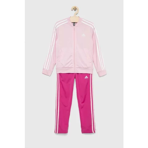 Adidas Otroška trenirka G 3S roza barva