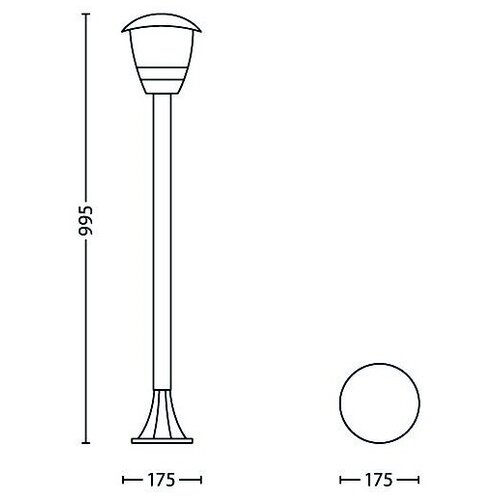 Philips 15383/31/16 - Spolja&amp;scaron;nja lampa MYGARDEN CREEK 1xE27/60W/230V IP44 Slike