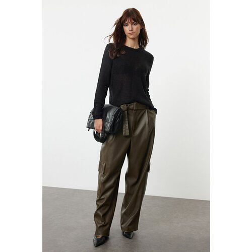 Trendyol Black Soft Textured Loose Knit Basic Sweater Cijene
