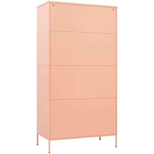 VidaXL Garderobna omara roza 90x50x180 cm jeklo Slike
