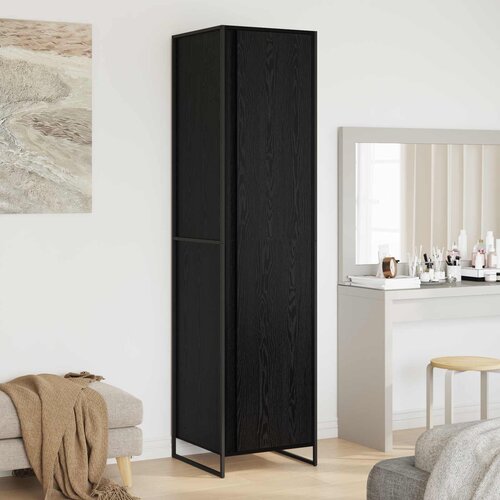 vidaXL Ormar 2 pcs Crni hrast 50 x 50 x 200 cm Konstruirano drvo Cijene