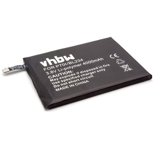 VHBW Baterija za Lenovo Vibe P1M / P70T, 4000 mAh Slike