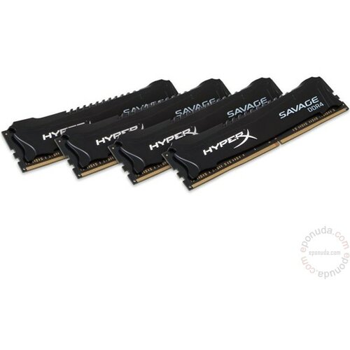 Kingston DIMM DDR4 32GB (4x8GB kit) 2400MHz HX424C12SB2K4/32 HyperX XMP Savage ram memorija Slike