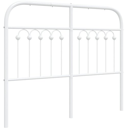Maison Chic kovinsko posteljno vzglavje - vzglavna omarica - nočna omarica belo 120 cm, (21704907) Slike