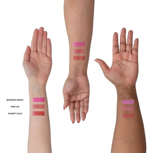 Nudestix Nudies Matte + Glow Core večnamensko ličilo za oči, ustnice in obraz odtenek Pink Ice 6 g Slike