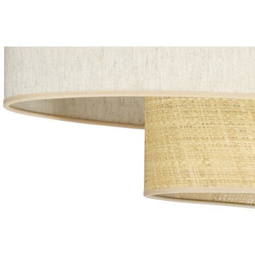  Duolla - Visilica na sajli DOUBLE OVAL NATURE 2xE27/15W/230V krem/bež Slike