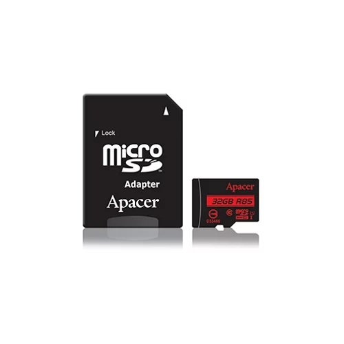 Apacer Pomnilniška kartica microSD HC 32GB UHS-I U1 R85 Class 10 + adapter AP32GMCSH10U5-R