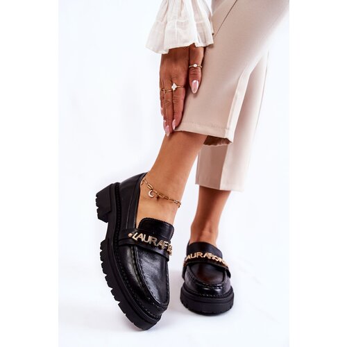 Gemre Leather Loafers Letters La.Fi Cene