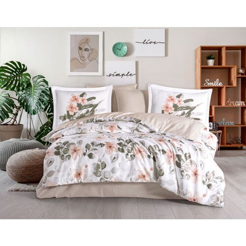 Calderon - Salmon Salmon Satin Double Quilt Cover Set Slike