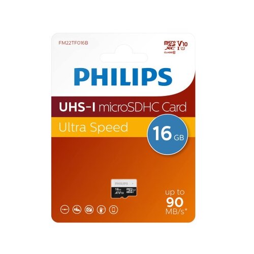 Philips Memorijska kartica micro sd 16gb v10 ultra speed (fm22tf016b/93) ( SD13762 ) Slike