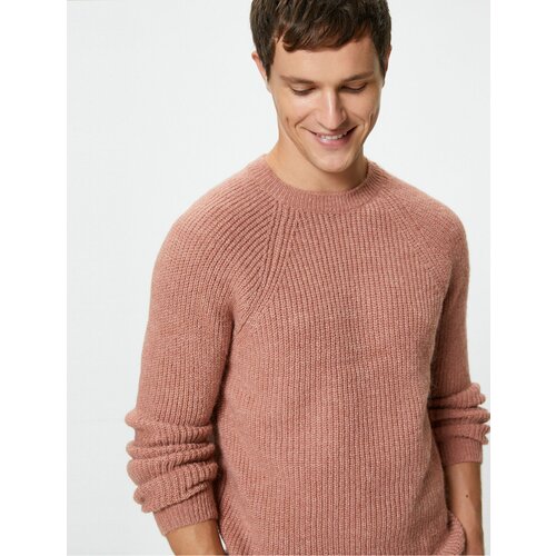 Koton Knitwear Sweater Crew Neck Soft Textured Slim Fit Long Sleeve Slike