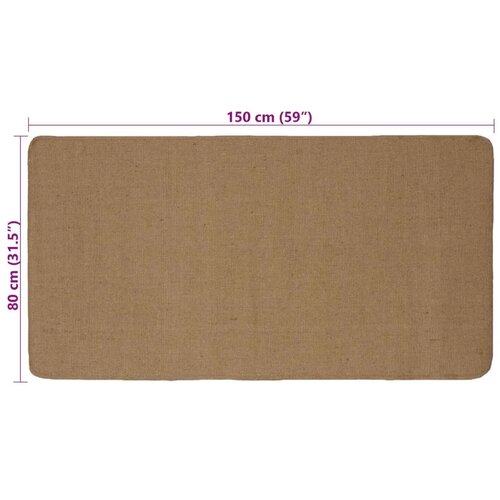  Tepih za područje Svijetlosmeđa 80 x 150 cm Juta - Svjetlosmeđa 80 x 150 cm Slike