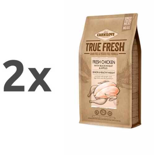 Carnilove dog senior & healthy weight true fresh - piščanec 2 x 11,4 kg Cene