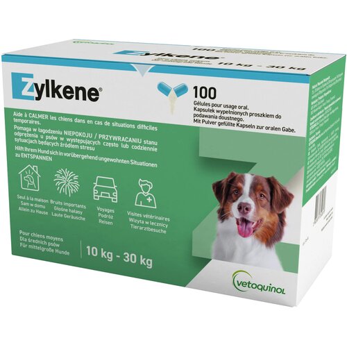 Vetoquinol zylkene za pse srednje rase 10-30 kg, blister 10/1 Slike