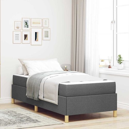 vidaXL Krevet s opruga kutije Ostalo Tamno siva 100 x 200 cm tkanina Cene