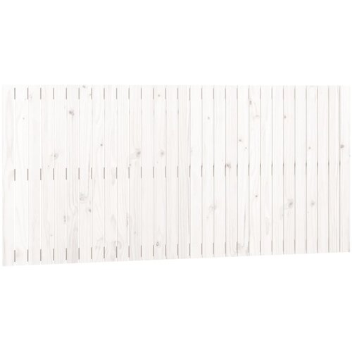 Maison Chic stensko posteljno vzglavje - vzglavna omarica - nočna omarica belo 185x3x90 cm trdna borovina, (21706753) Cene
