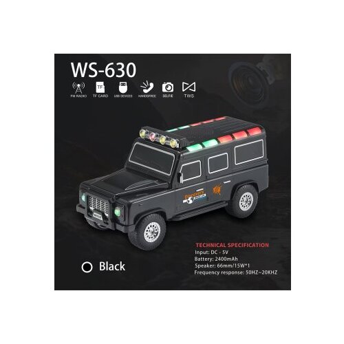 Zvucnik bluetooth WS-630 auto crni Cene