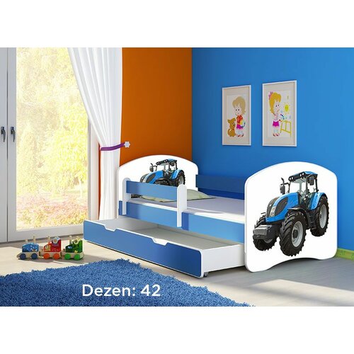 ACMA dečiji krevet ii 140x70 f + dušek 6 cm BLUE42 Slike
