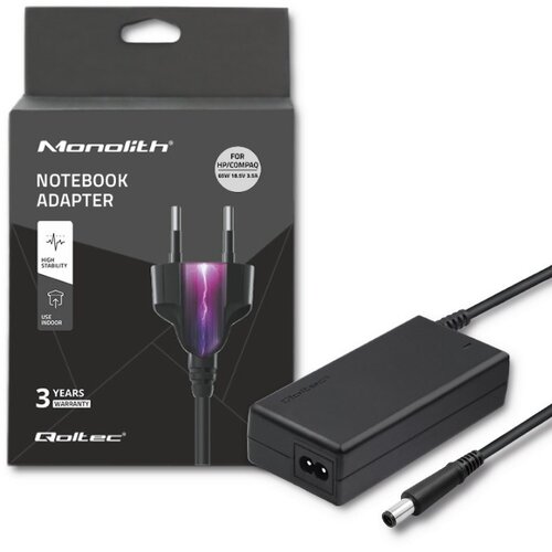 Qoltec 50086.90W Power adapter for HP Compaq | 90W | 19V | 4.74A | 7.4*5.0+pin | +power cable Slike