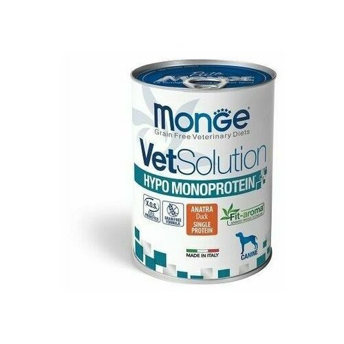 Monge vetsolution veterinarska dijeta za pse hypoallergenic monoprotein - pačetina 400g Cene