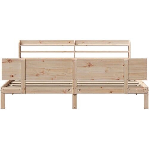  Okvir kreveta s uzglavljem 200 x 200 cm od masivne borovine Slike