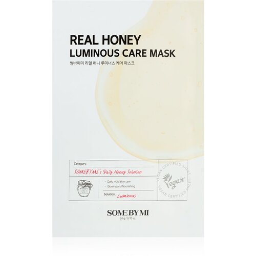 SOMEBYMI Daily Solution Honey Luminous Care revitalizacijska tekstilna maska 20 g Cene