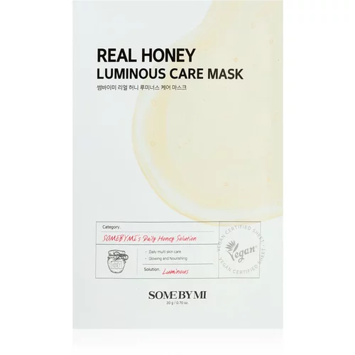 SOMEBYMI Daily Solution Honey Luminous Care revitalizacijska tekstilna maska 20 g