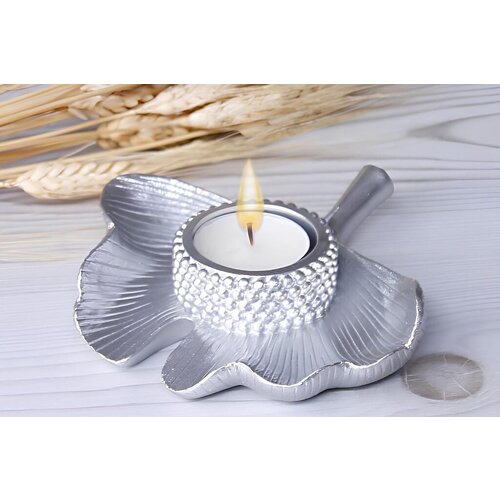 Aberto Design svećnjak CY0343, 13x14 cm, srebrna boja Cene