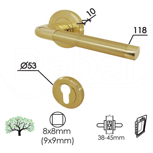 Dabel kvaka roz za v sombor ms/ma fi54/10/118/8/9 mm Slike