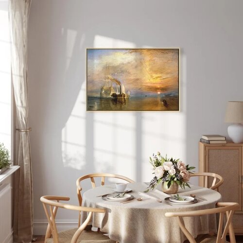  Slika - William Turner &amp;ndash; The Fighting Temeraire 60x40 U prirodnom drvenom okviru Slike