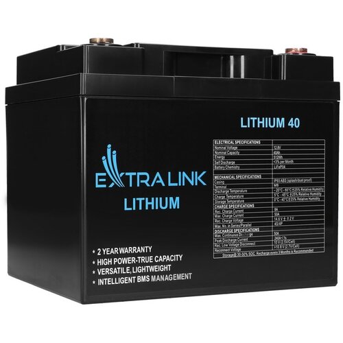 Extralink Accumulator LiFePO4 40AH 12.8V, BMS Cijene